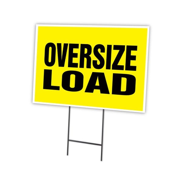 16 in Height, 0.25 in Width, Coroplast, 16" x 12", C-1216-DS-Oversize Load